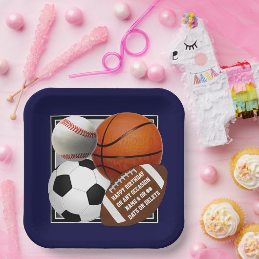 Teller von Sportpapier, Übertragung auf 1000 Party (Party)