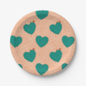 Teller von Sukkulärem Herzpapier (Vorderseite)