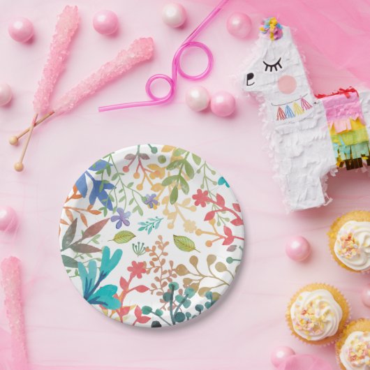 Teller von Summer Woodland Watercolor (Party)