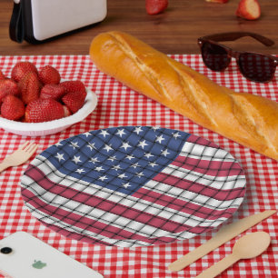 Teller von Woven American Flag