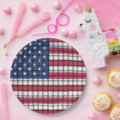 Teller von Woven American Flag (Party)
