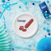 Teller von Wurstpapier (Party)