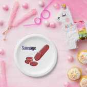 Teller von Wurstpapier (Party)