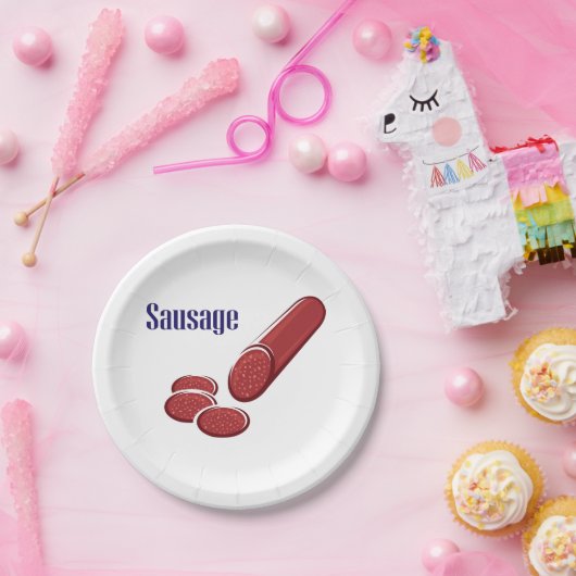 Teller von Wurstpapier (Party)