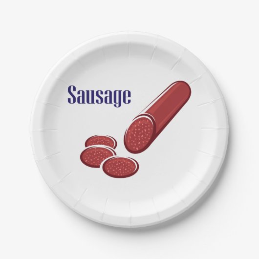 Teller von Wurstpapier (Vorderseite)