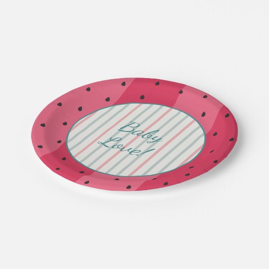 Teller "Watermelon Umbrella" (Schrägansicht)