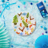 Teller, Weihnachtsfeiertage Pappteller (Party)