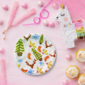 Teller, Weihnachtsfeiertage Pappteller (Party)