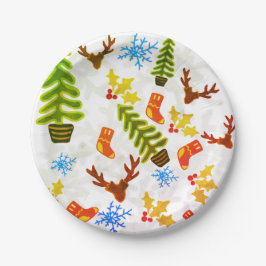 Teller, Weihnachtsfeiertage Pappteller