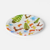 Teller, Weihnachtsfeiertage Pappteller (Schrägansicht)