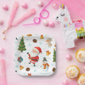 Teller zu niedlichen Weihnachts- und Weihnachtsver (Party)