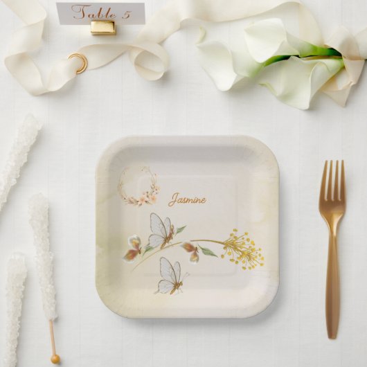 Teller zum 1. Geburtstag von Baby (Hochzeit)