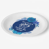 Teller zum 25. Hochzeitstag (Schrägansicht)