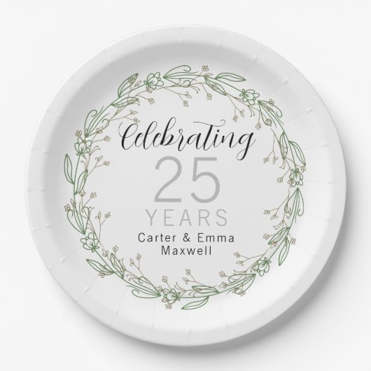Teller zum 25. Jahrestag (Vorderseite)