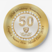 Teller zum 50. Hochzeitstag, 12,5 cm (Vorderseite)