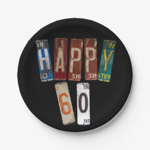 Teller zum 60. Geburtstag