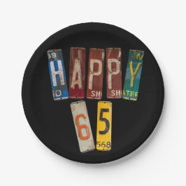 Teller zum 65. Geburtstag