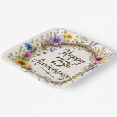Teller zum 75. Hochzeitstag, 75 Jahre Ehe (Gewinkelt)