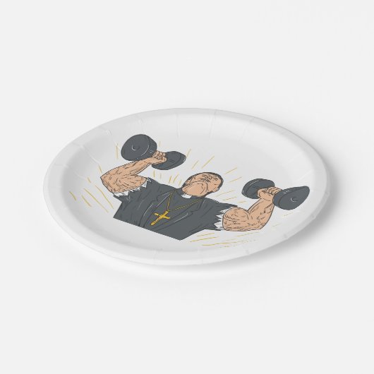 Teller zum Anheben von Heftgewichten (Schrägansicht)