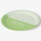 Teller zum Binary Code von Green Geek Chic (Schrägansicht)