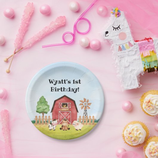 Teller zum ersten Geburtstag (Party)