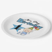 Teller zum ersten Geburtstag (Schrägansicht)