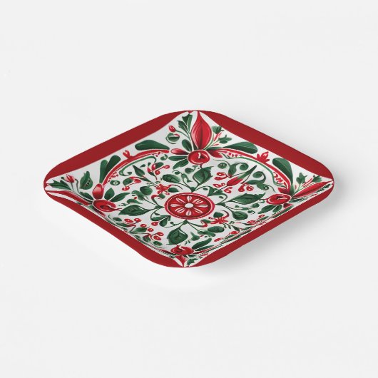 Teller zum Festivals am Volkskunst | PARTY (Gewinkelt)