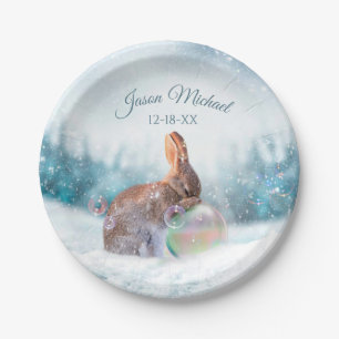 Teller zum Gebet Hase Kaninchen Weihnachten Taufe