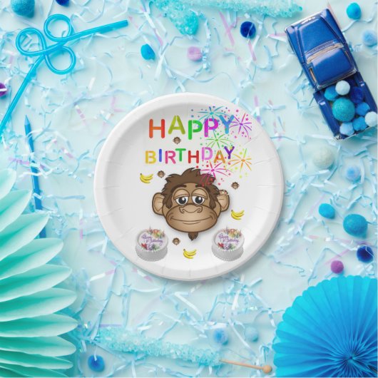 Teller zum Geburtstag, Affe (Party)