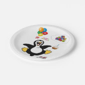 Teller zum Geburtstag, Pinguin (Schrägansicht)