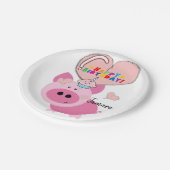 Teller zum Geburtstag, Schwein (Schrägansicht)