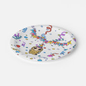 Teller zum Geburtstag von Bienen schneiden | Party (Schrägansicht)