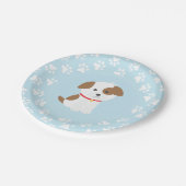 Teller zum Geburtstag von Welpen (Schrägansicht)