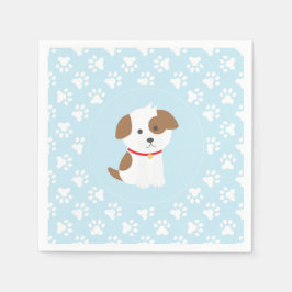 Teller zum Geburtstag von Welpen Serviette