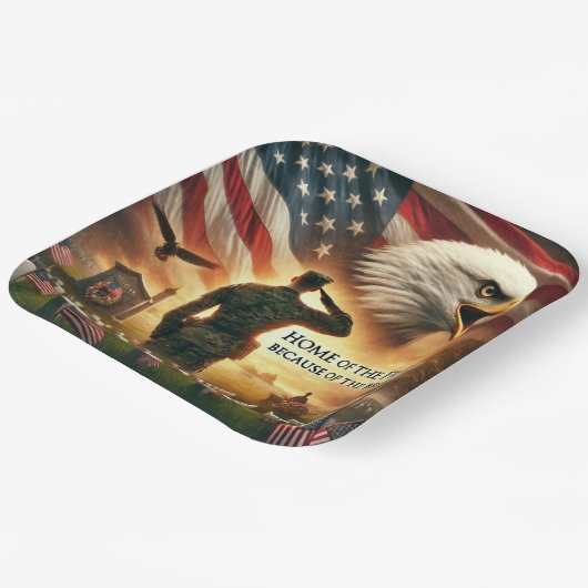 Teller zum Gedenktag (Gewinkelt)