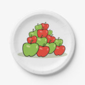 Teller zum Grünbuch "Rote und grüne Äpfel" (Vorderseite)