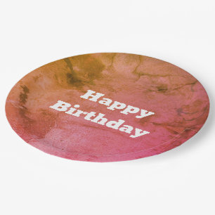 Teller zum Grünbuch und zum rosa Geburtstag