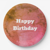 Teller zum Grünbuch und zum rosa Geburtstag (Vorderseite)