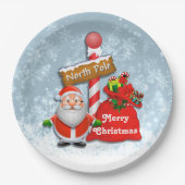 Teller zum niedlichen Nordpol (Vorderseite)