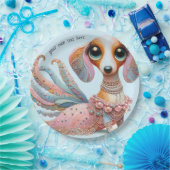 Teller zum Party weiblicher Dackel (Party)