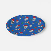 Teller zum Party Weihnachten - Stil 2 (Schrägansicht)