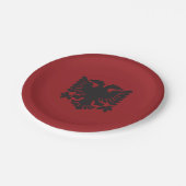 Teller zum Rotwein-Adlerbuch (Schrägansicht)