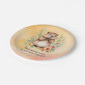 Teller zum Tagesthema "Groundhog" (Schrägansicht)