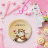 Teller zum Tagesthema "Groundhog" (Party)