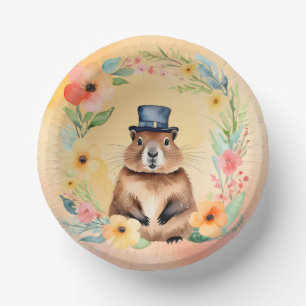 Teller zum Tagesthema "Groundhog"
