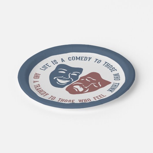 Teller zum Theaterleben (Schrägansicht)