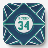 Teller zum Thema "aquamarin & Blue Sports" (Vorderseite)