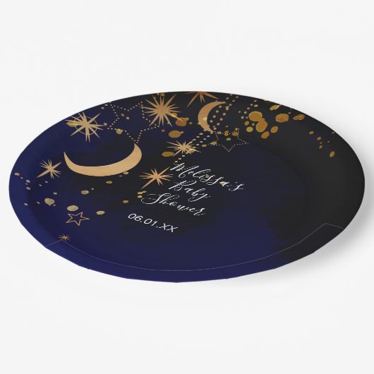 Teller zum Thema Moon und Stars (Schrägansicht)