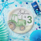 Teller zum Thema personalisiertes Grünbuch (Party)