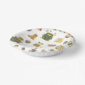 Teller zum Thema "Vintage Kunst" (Gewinkelt)